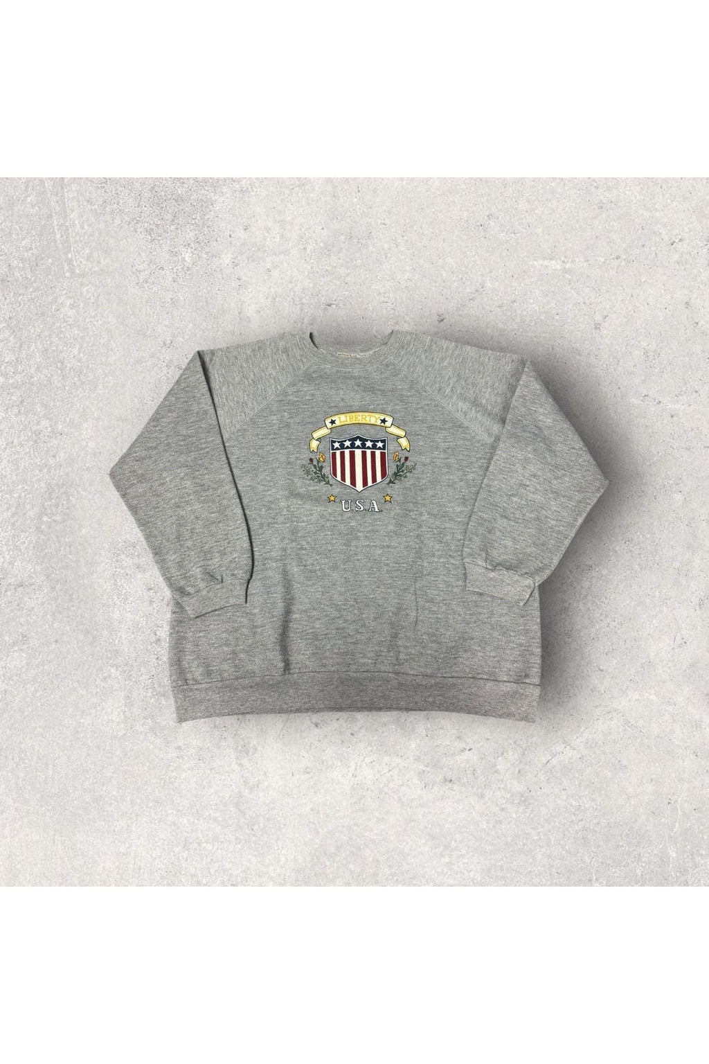 Vintage French Navy Liberty U.S.A. Crewneck- M/L