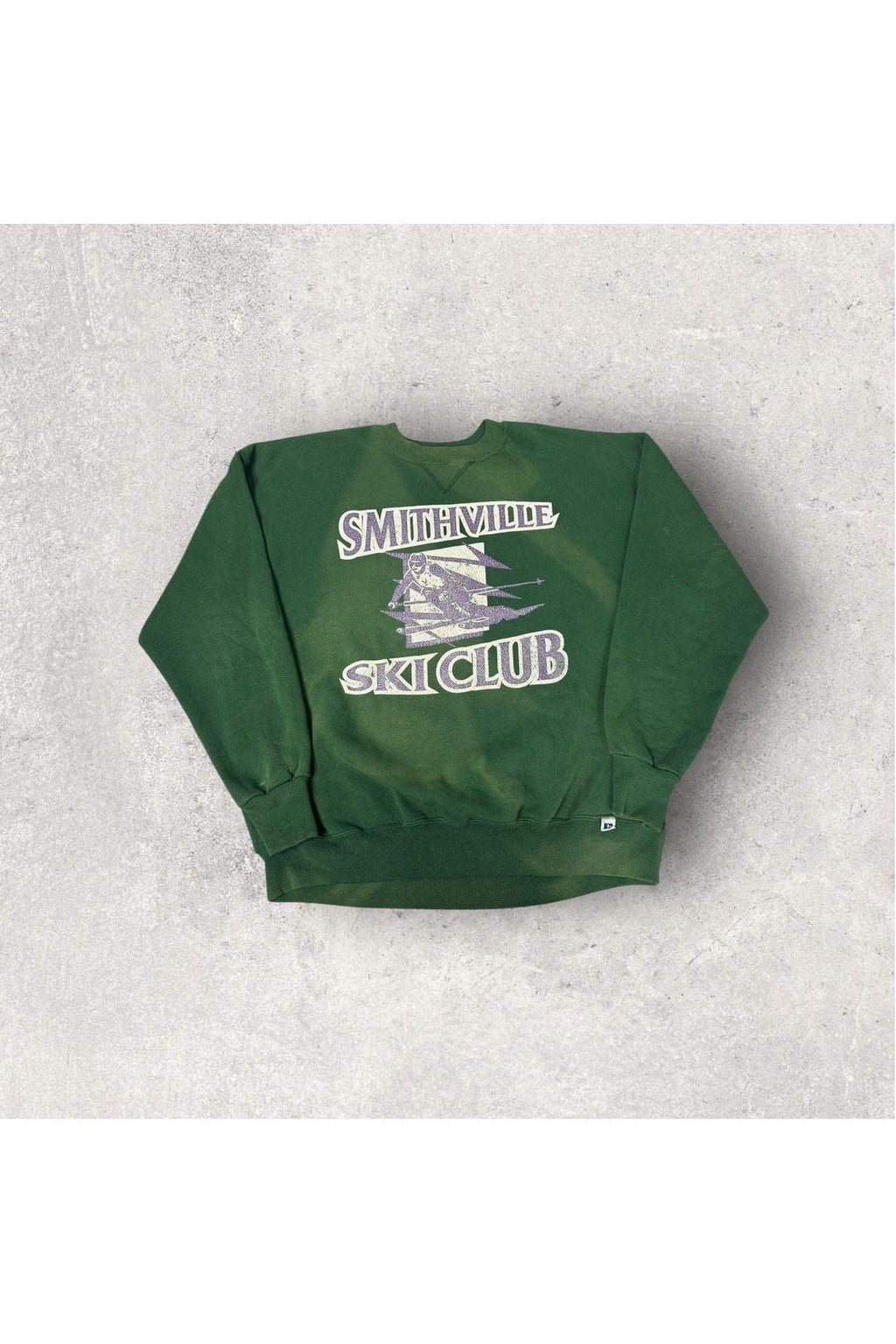 Vintage Made In USA Russell Smithville Ski Club Crewneck- L/XL