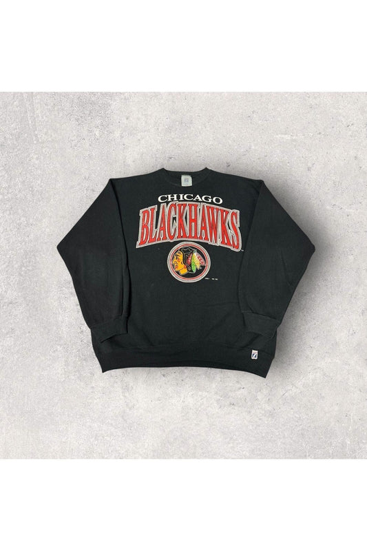 Vintage 1992 Logo 7 Chicago Blackhawks Crewneck- XL