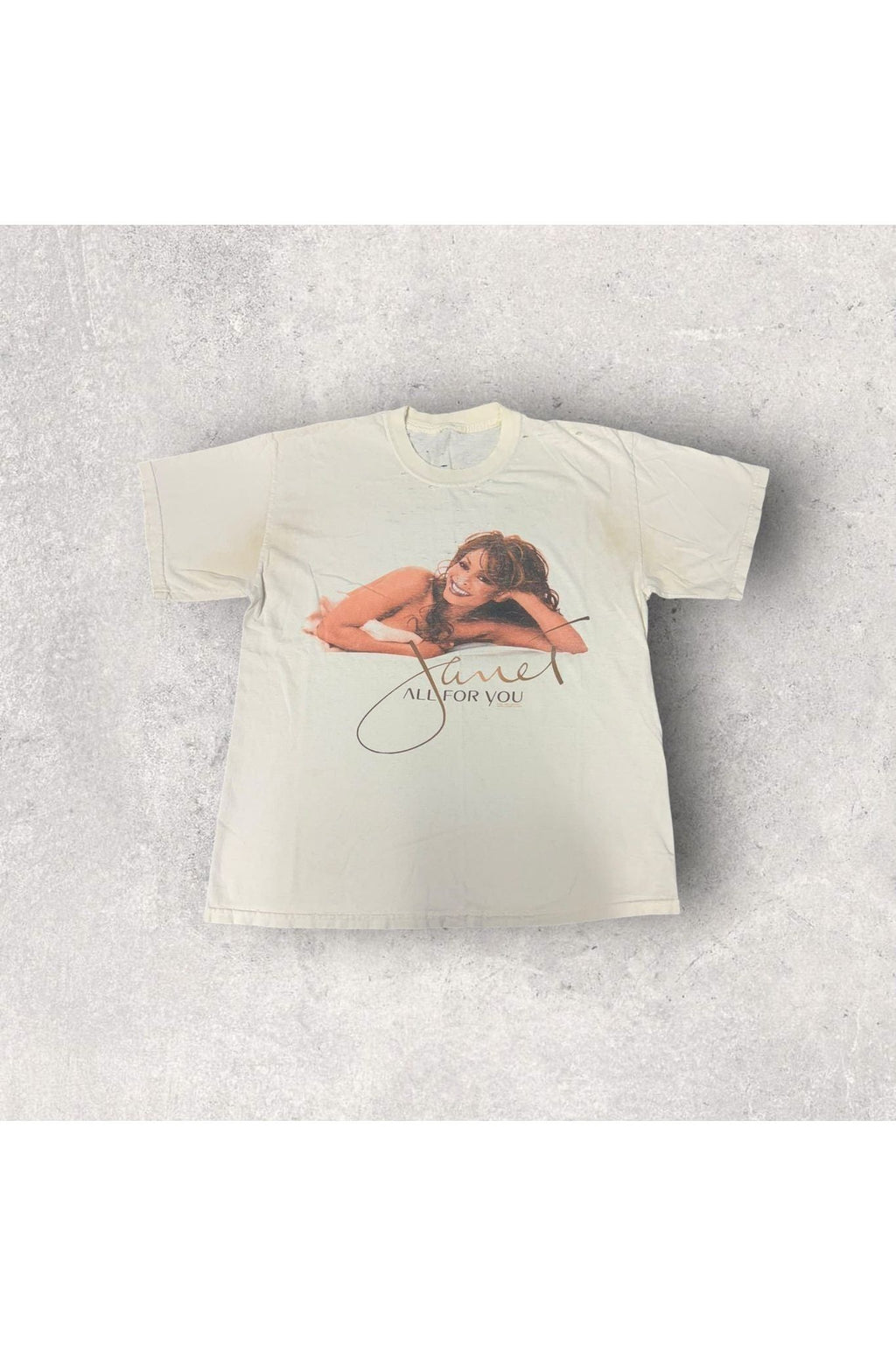 Vintage 2001 Janet Jackson All For You World Tour Tee- L