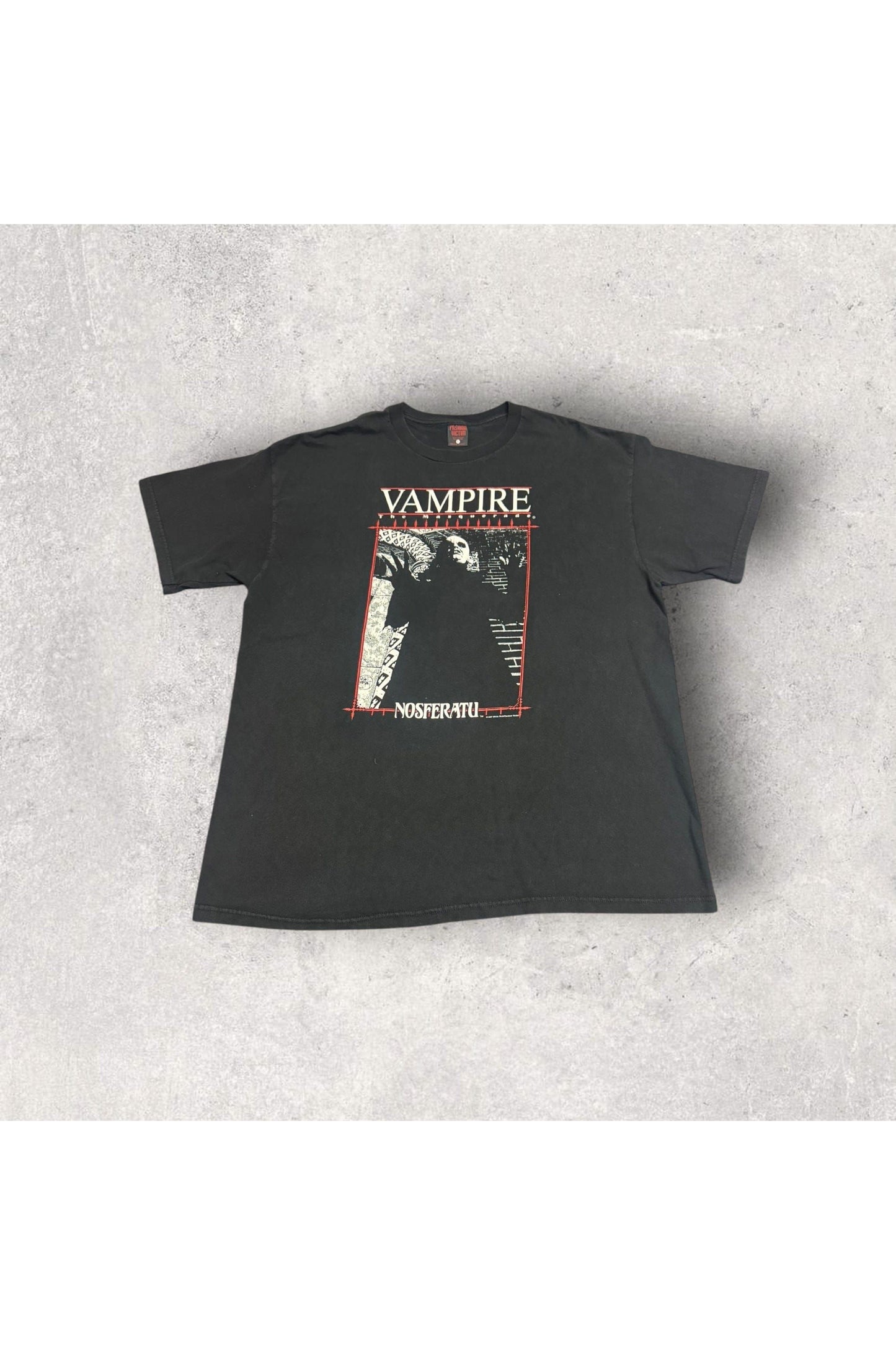 Vintage 1997 Fashion Victim Vampire The Masquerade Nosferatu Tee- XL