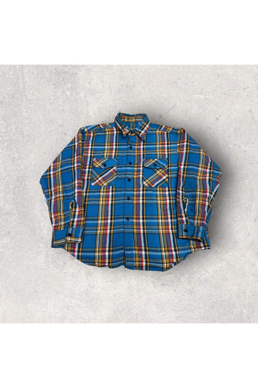 Vintage Long Sleeve Flannel Button Up- XL