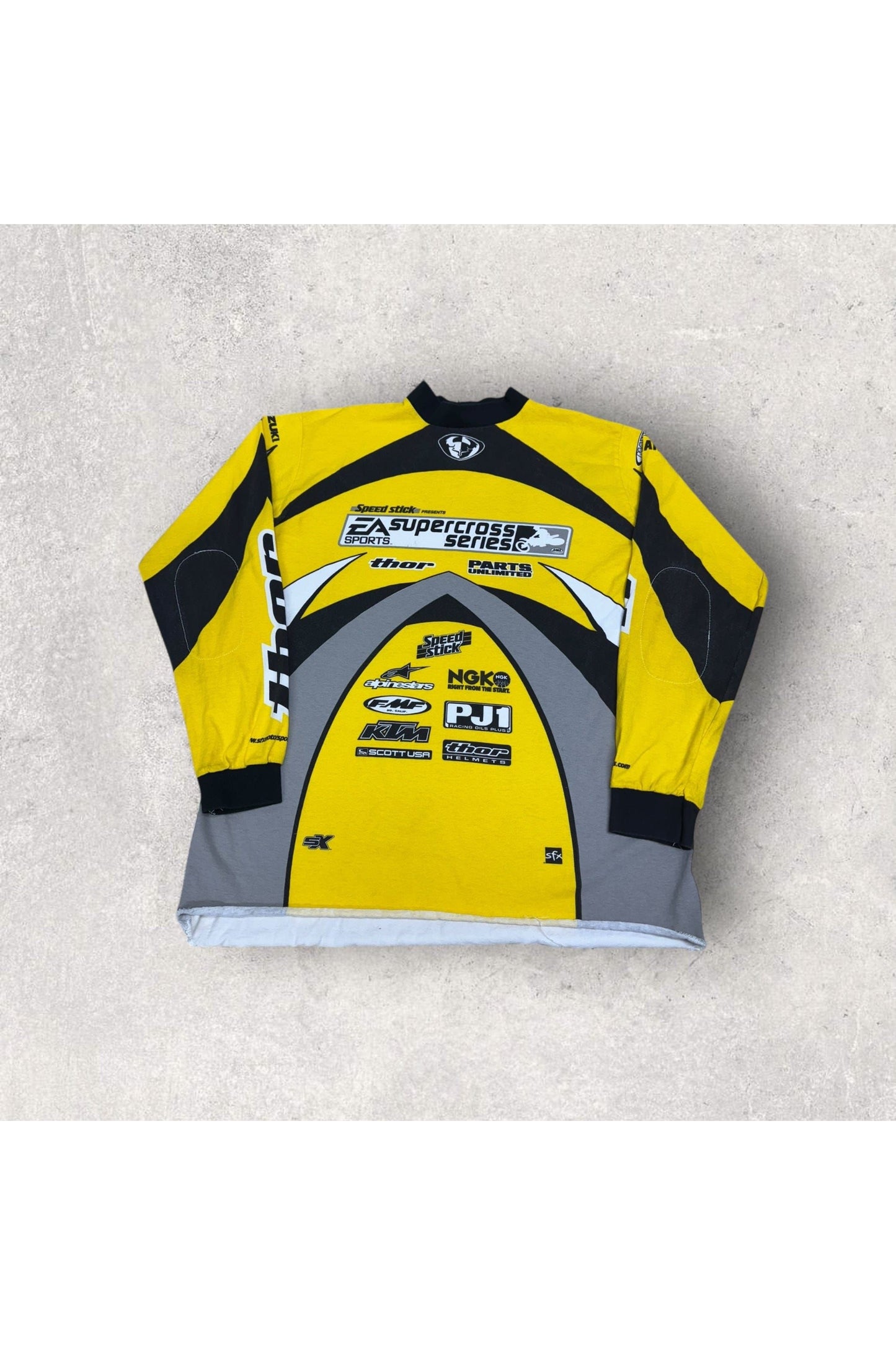 Vintage 90s/Y2K Made In USA AMA Supercross Series Motocross Jersey-XL
