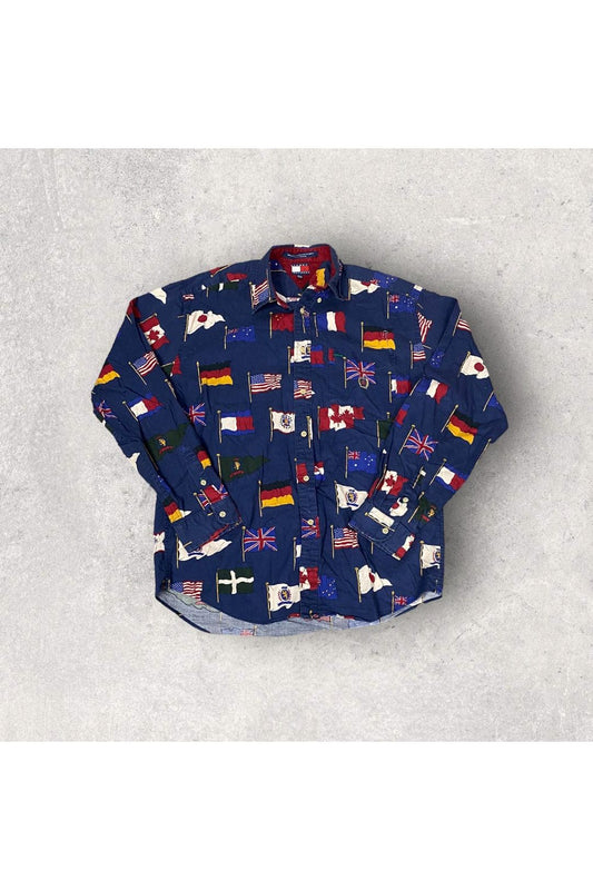 Vintage Tommy Hilfiger Long Sleeve Button Up- XL