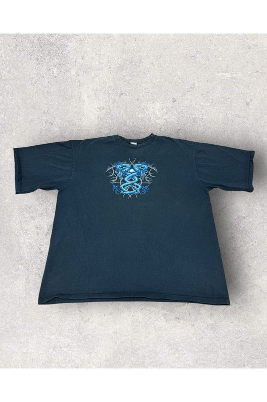 Vintage Y2K Extreme Limit Tribal Dragon Tee- XXL