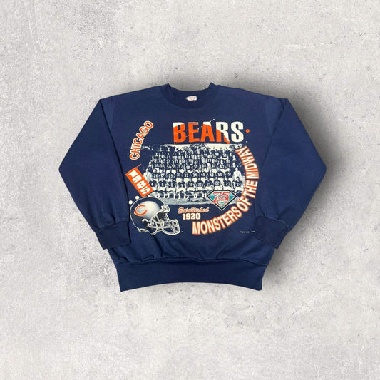 Vintage GTS 1994 Chicago Bears Monsters of The Midway 1985 Bears Team Crewneck- L