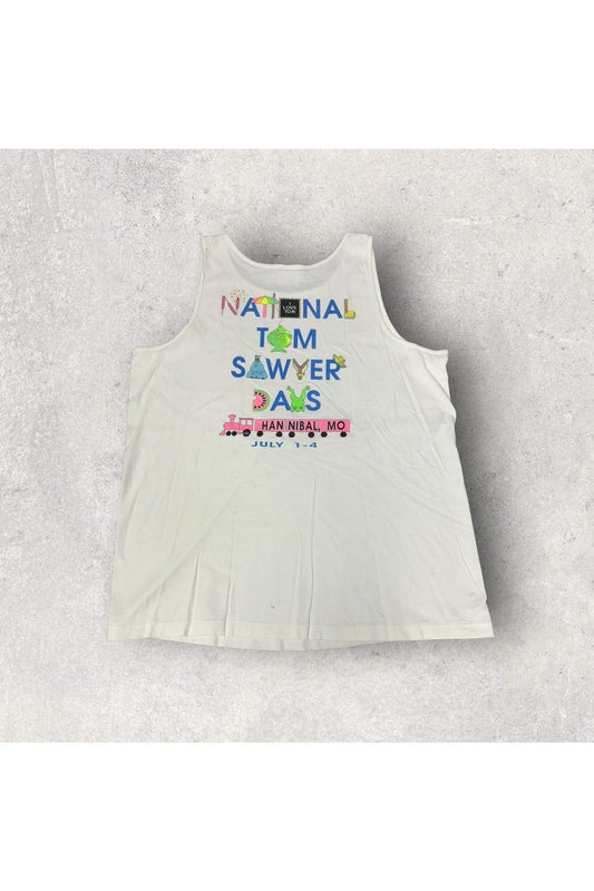 Vintage Sof Tee National Tom Sawyer Days Hannibal Missouri Tank- XL