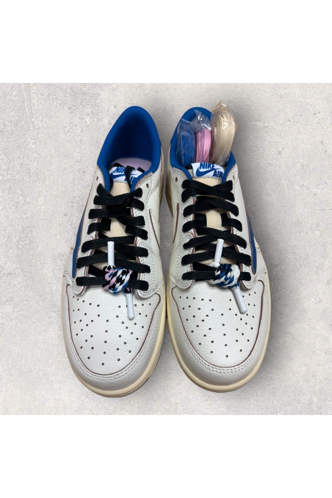 Jordan 1 Retro Low OG SP Fragment x Travis Scott Sail Military Blue- SZ 9