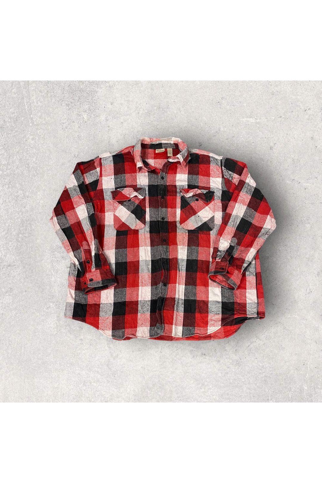 Vintage Five Brother Flannel Long Sleeve Button Up- 3XL