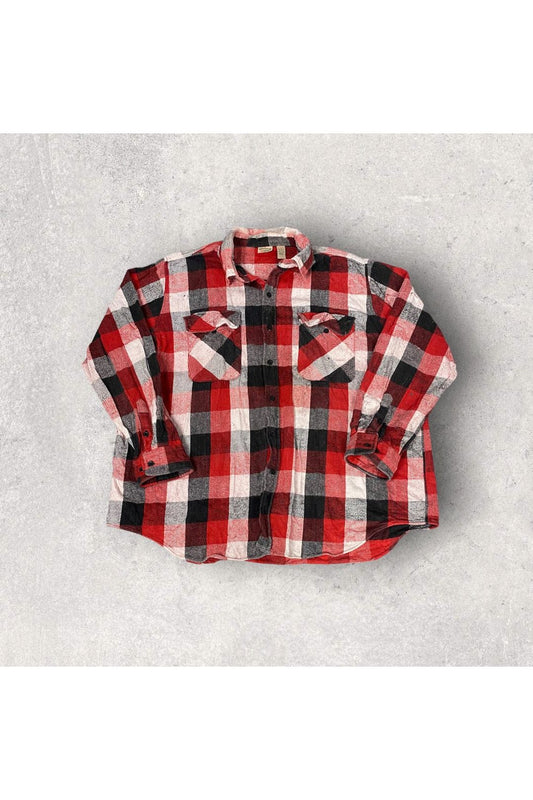 Vintage Five Brother Flannel Long Sleeve Button Up- 3XL