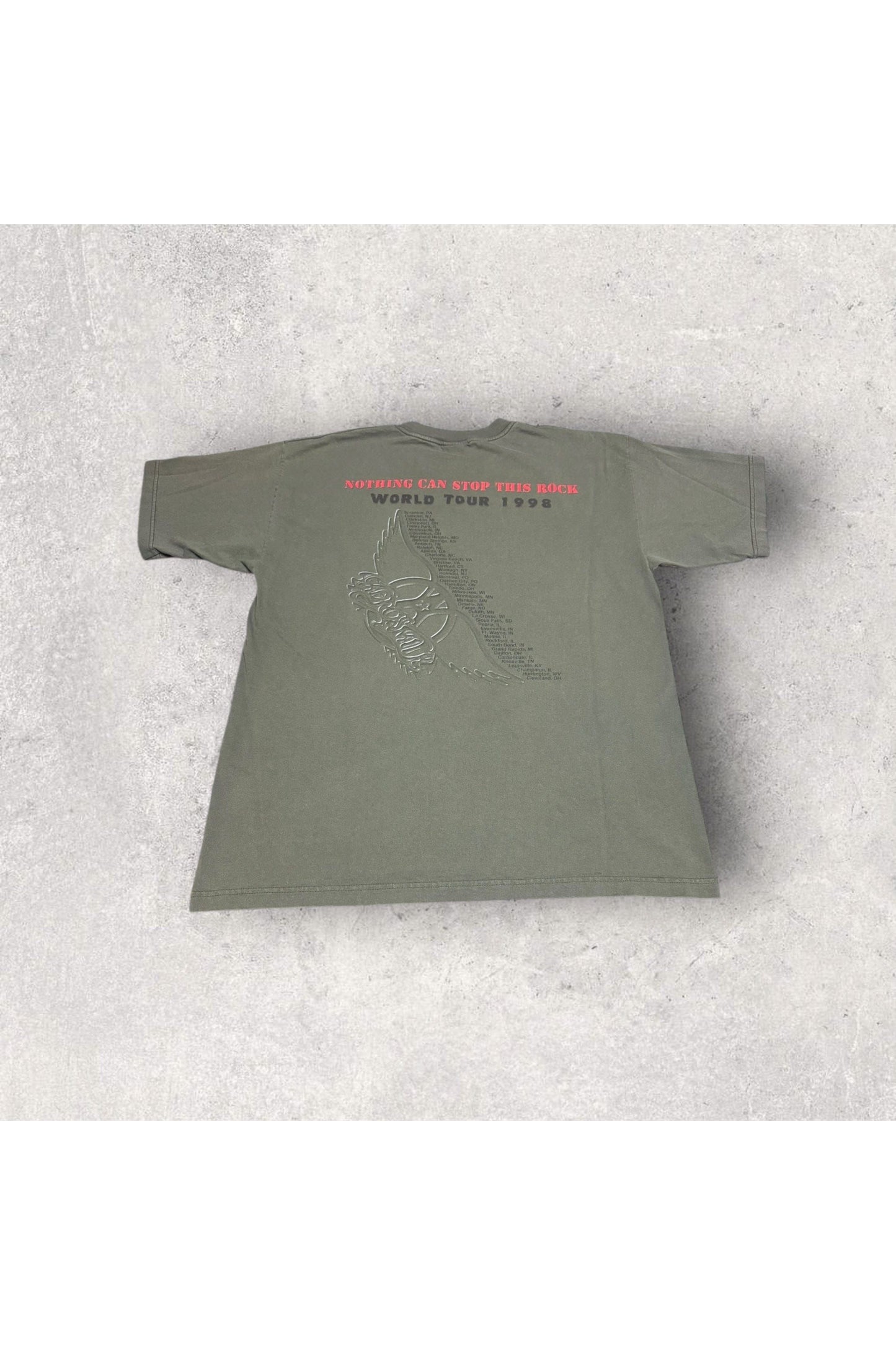 Vintage Giant 1998 Aerosmith Aero Force One Tour Tee- XL