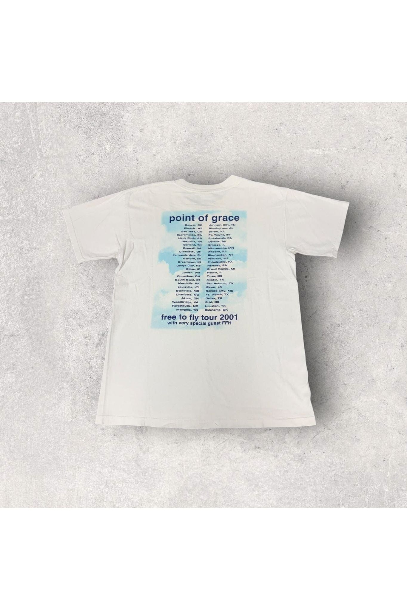 Vintage Point of Grace 2001 Free To Fly Tour Tee- M