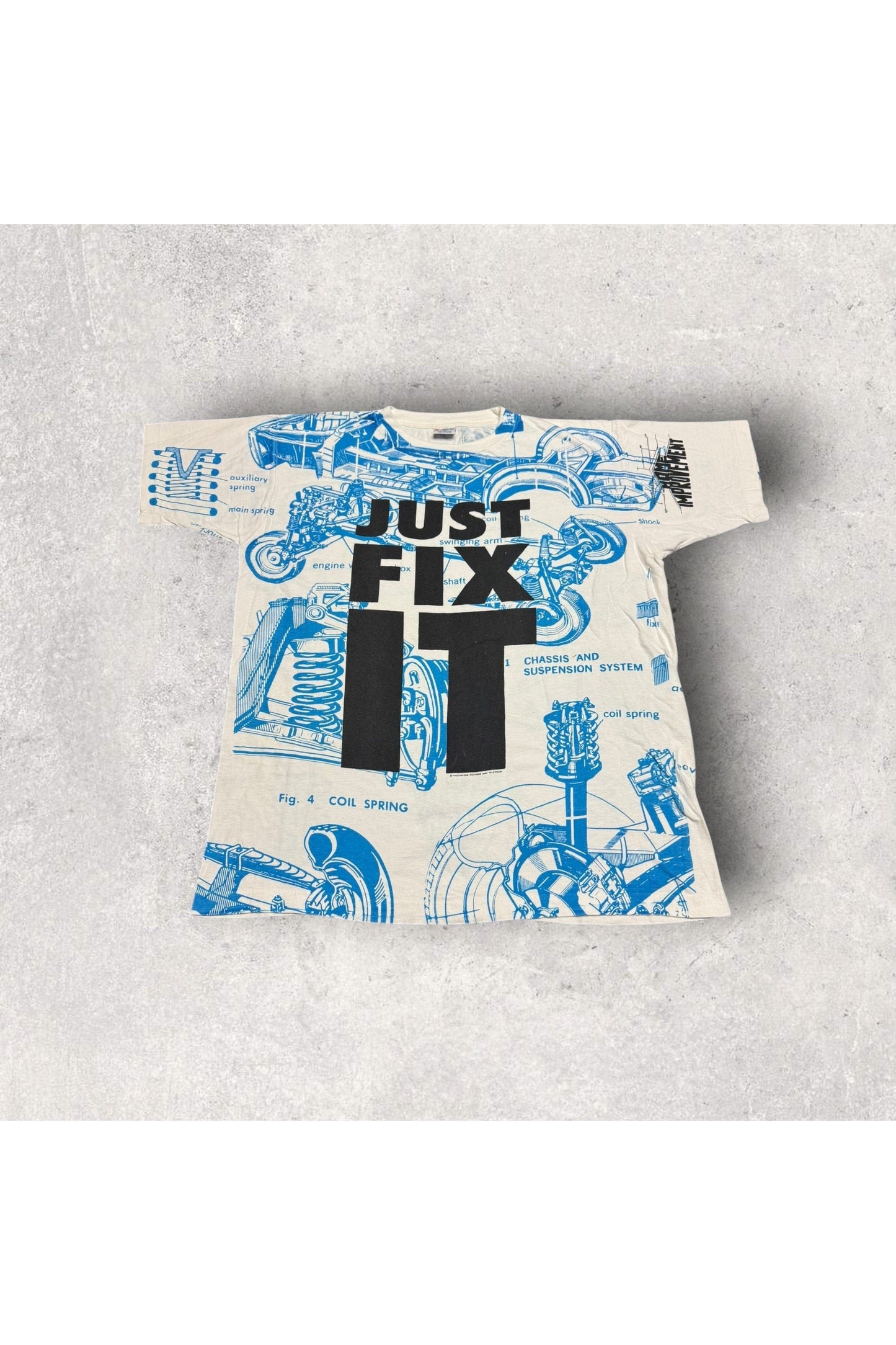 Vintage Star California Single Stitch The Home Improvement Just Fix It All Over Print TV Show Promo Tee- XL