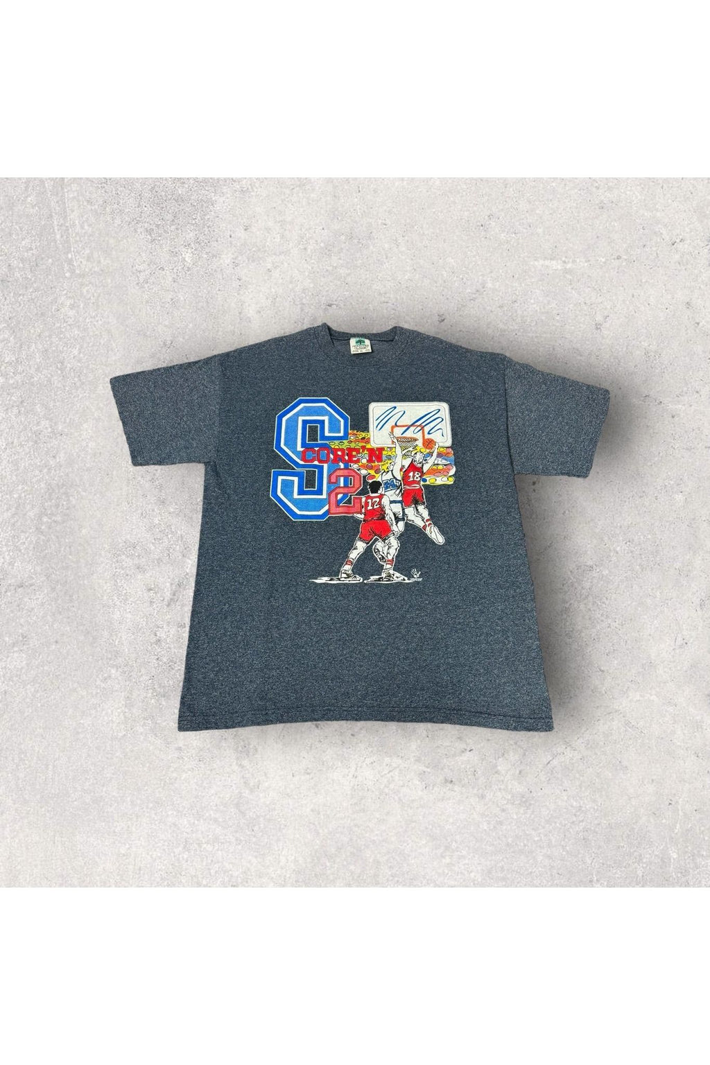 Vintage Made In USA Score'N Basketball Tee- XL