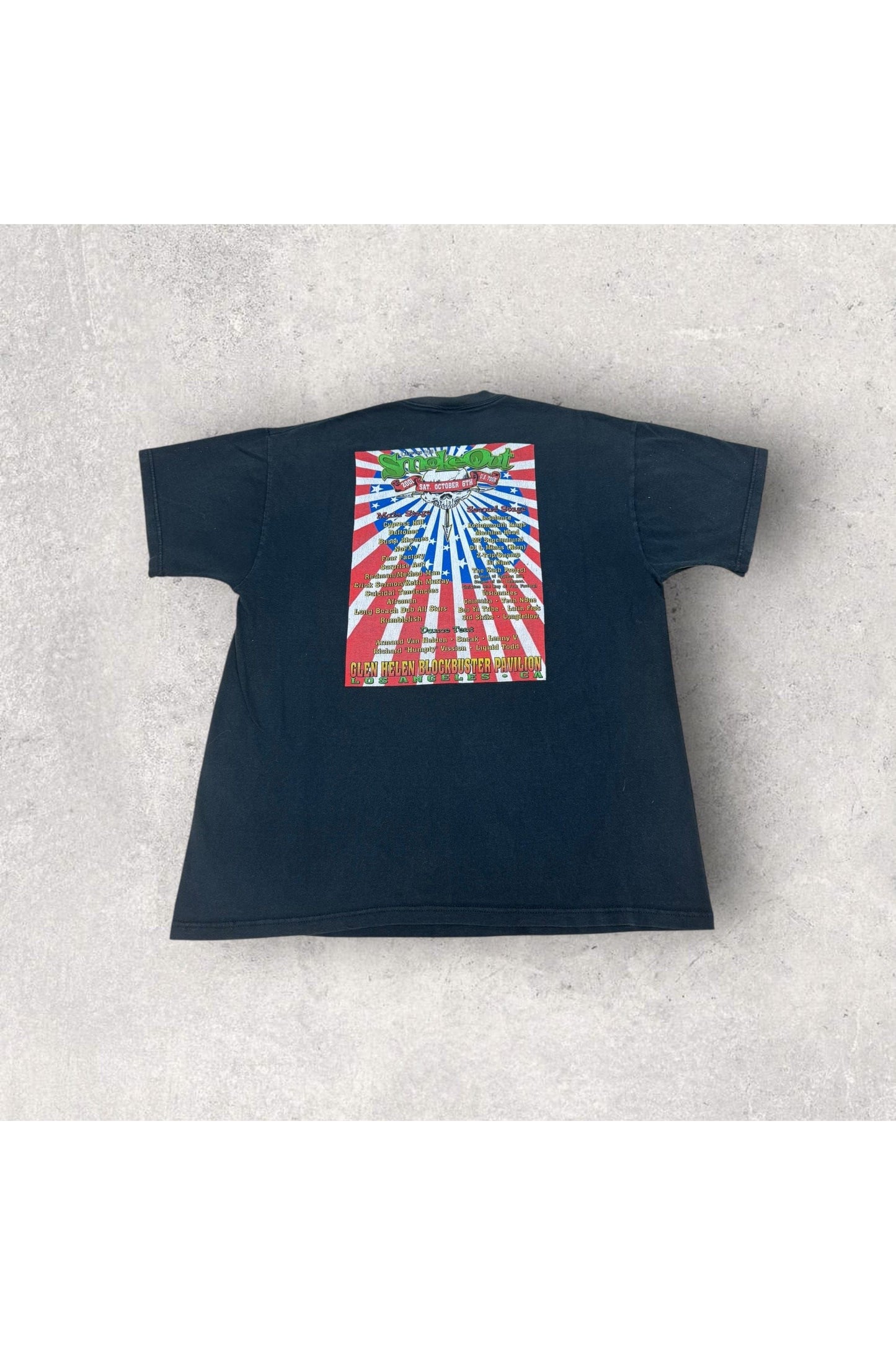 Vintage 2001 Cypress Hill Smoke Out Tour Tee- L