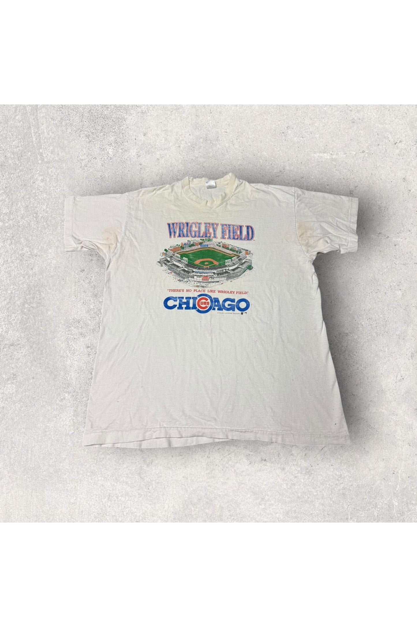 Vintage Fruit of the Loom 1993 Chicago Cubs Wrigley Field Tee- XXL