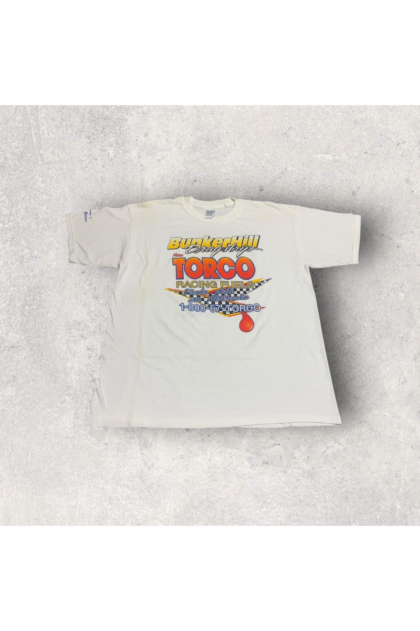 Vintage 2002 Bunker Hill Dragstrip Team Torco Racing Fuels Tee- XL