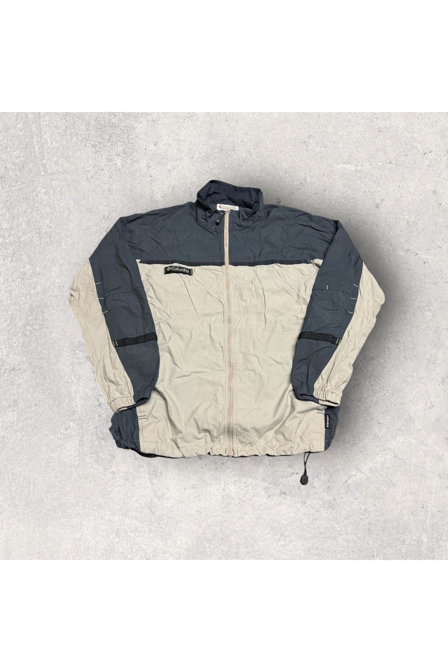 Vintage Columbia Full Zip Windbreaker- L
