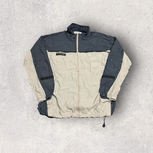 Vintage Columbia Full Zip Windbreaker- L