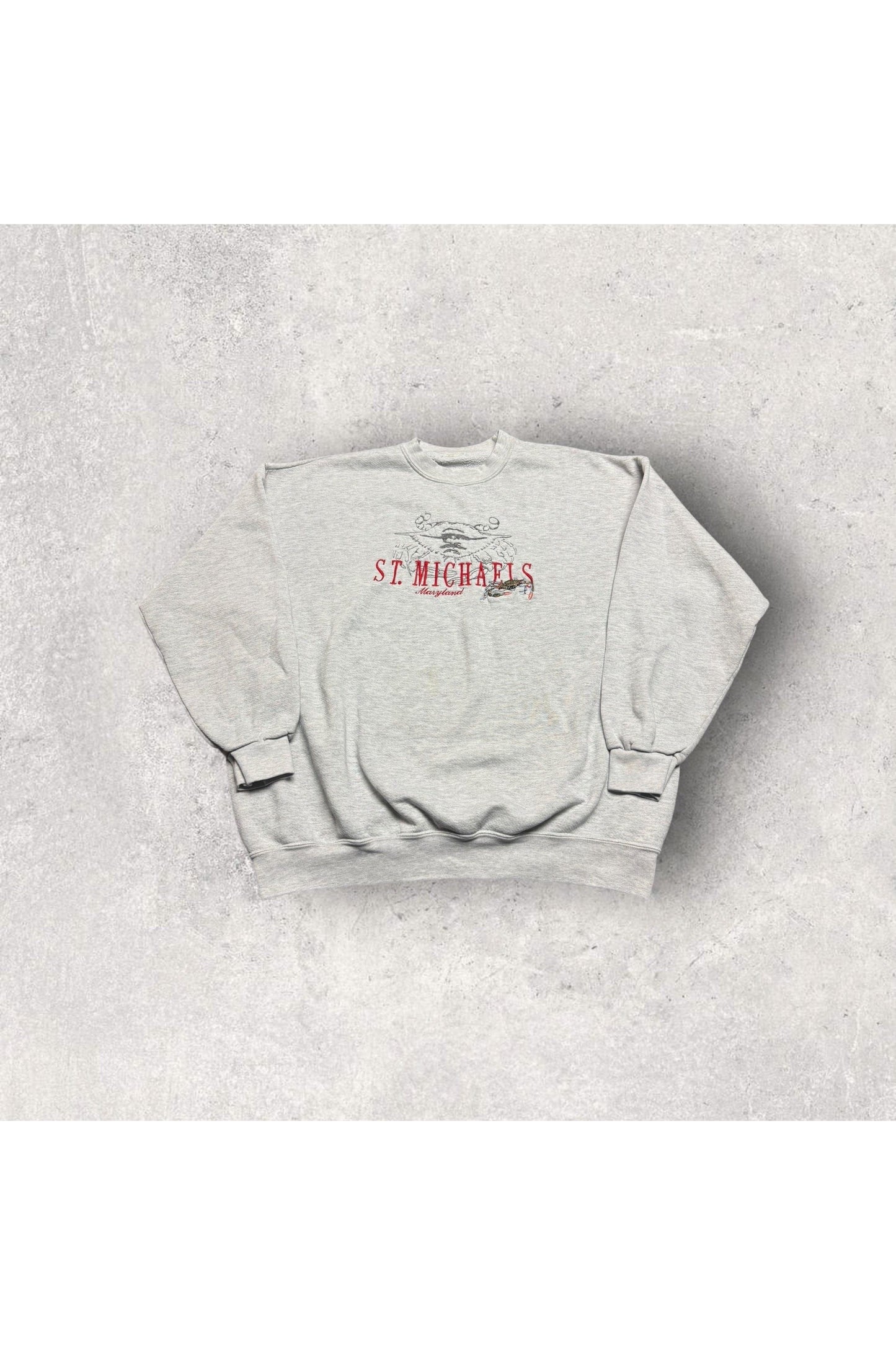 Vintage St. Michaels Maryland Embroidered Crewneck- XL