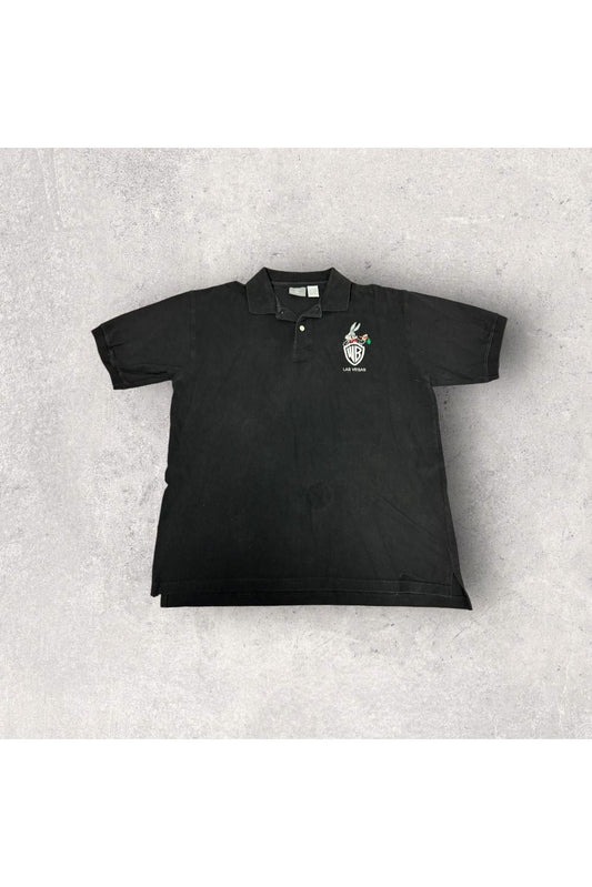 Vintage 1994 Warner Bros. Las Vegas Embroidered Polo- L