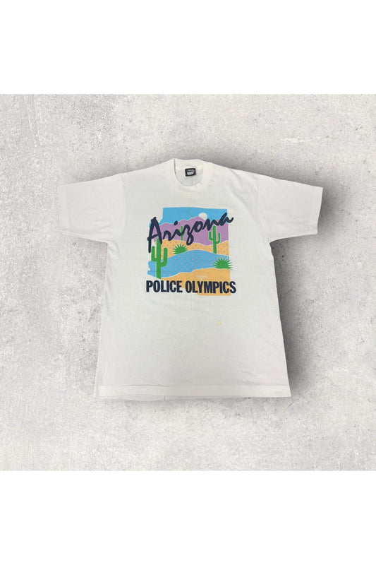 Vintage Best Screen Stars Arizona Police Olympics Tee- L
