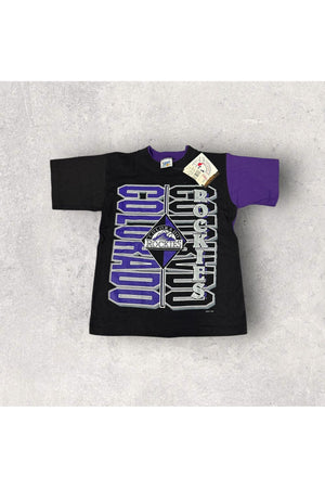 Vintage Deadstock Official Fan 1994 Colorado Rockies Tee- YTH L (10-12)