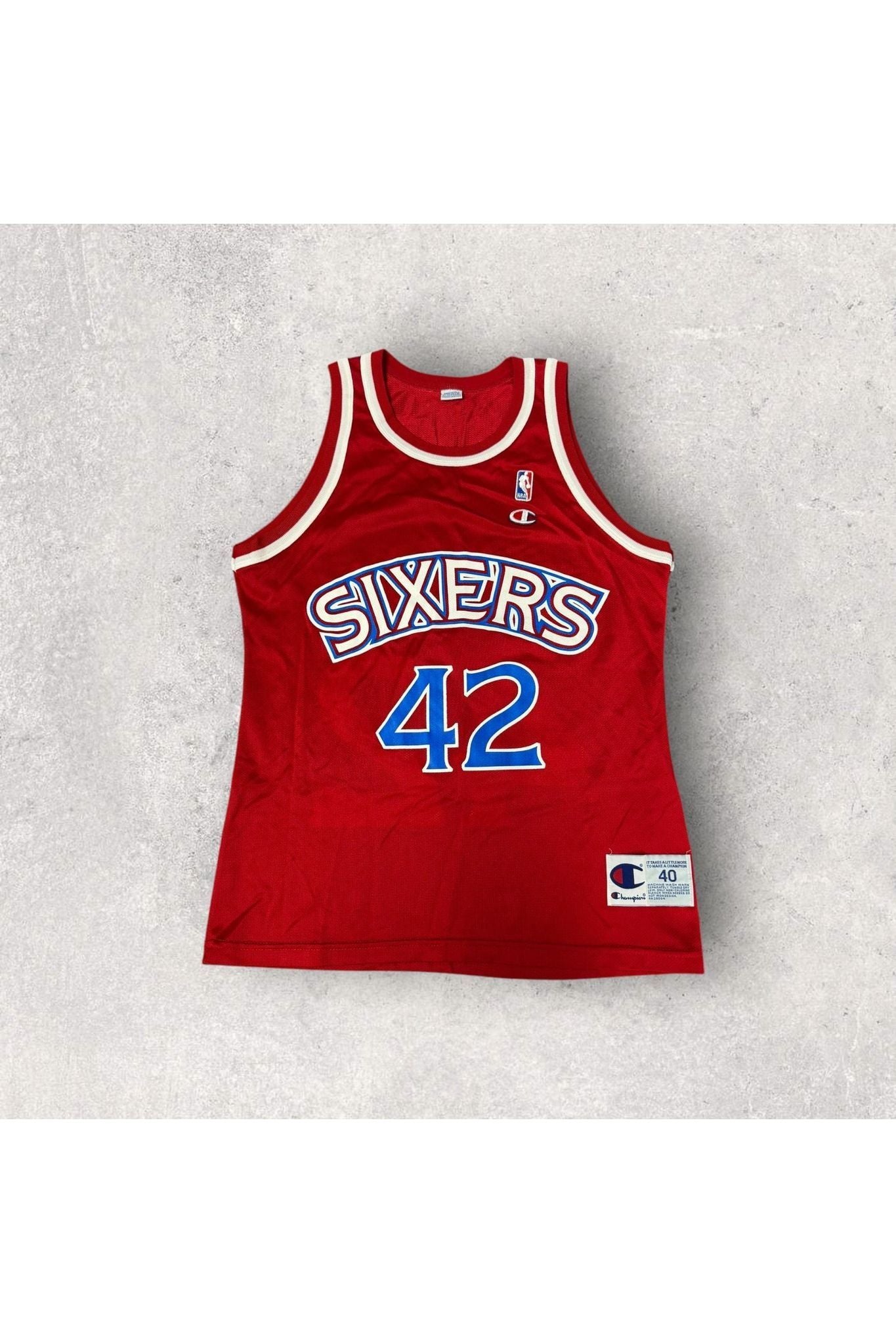Vintage Champion Jerry Stackhouse Philadelphia 76ers Jersey- SZ 40