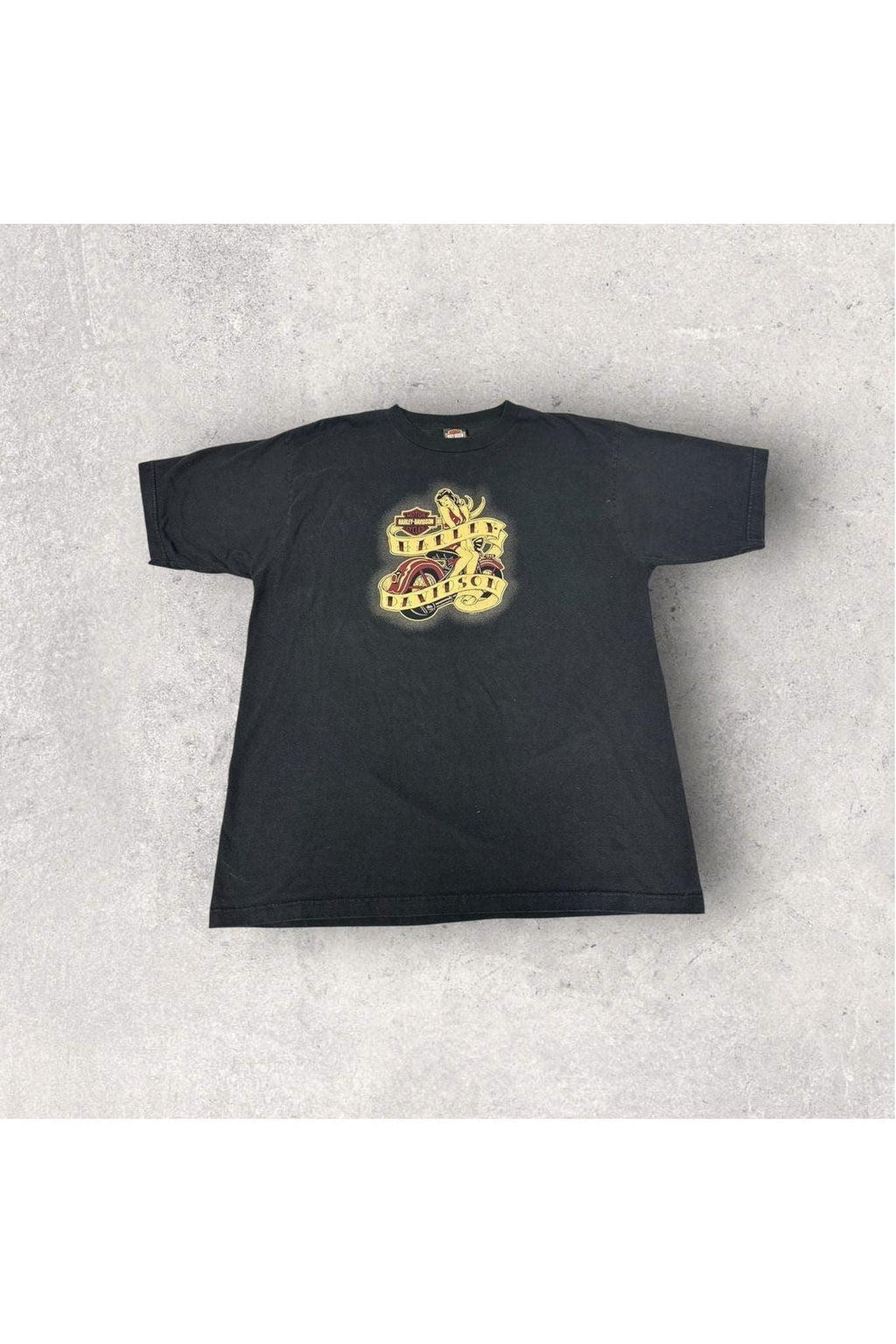 2007 Made In USA Wild Fire Harley-Davidson Traditional Pin Up Girl Tee- XXL