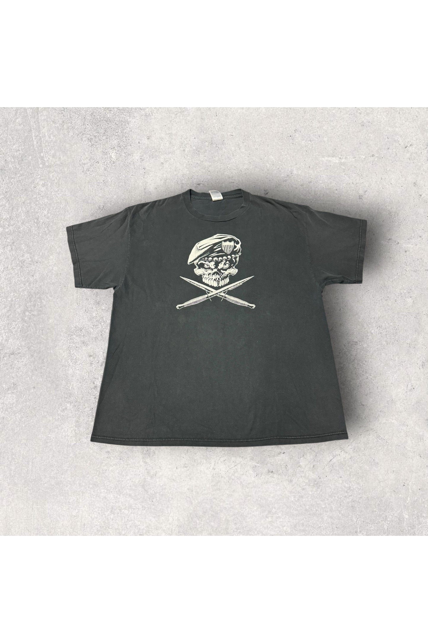 Vintage 2005 Wicked Jester Clothing Land of The Free Because of The Brave Tee- XL