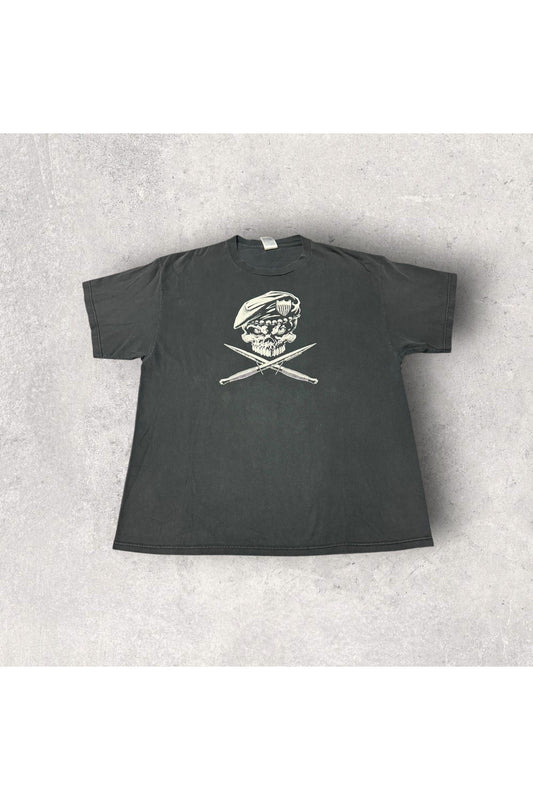 Vintage 2005 Wicked Jester Clothing Land of The Free Because of The Brave Tee- XL