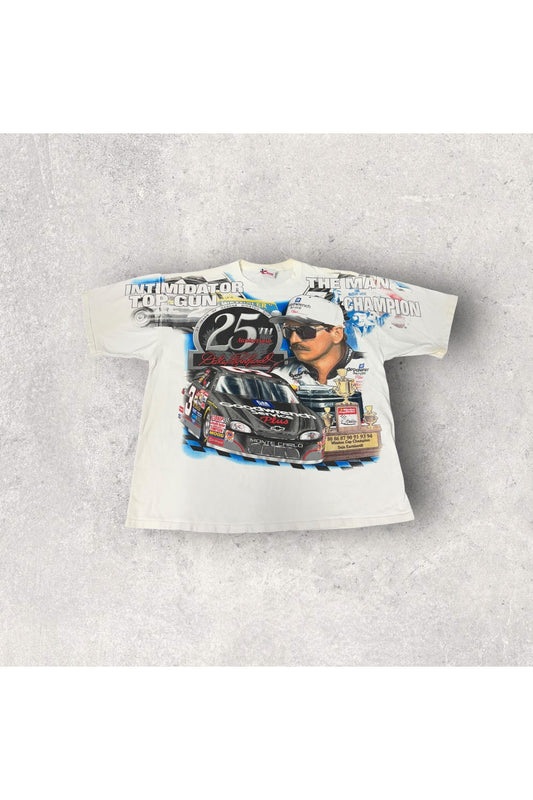 Vintage Chase Authentics Dale Earnhardt 25th Anniversary All Over Print Tee- XL