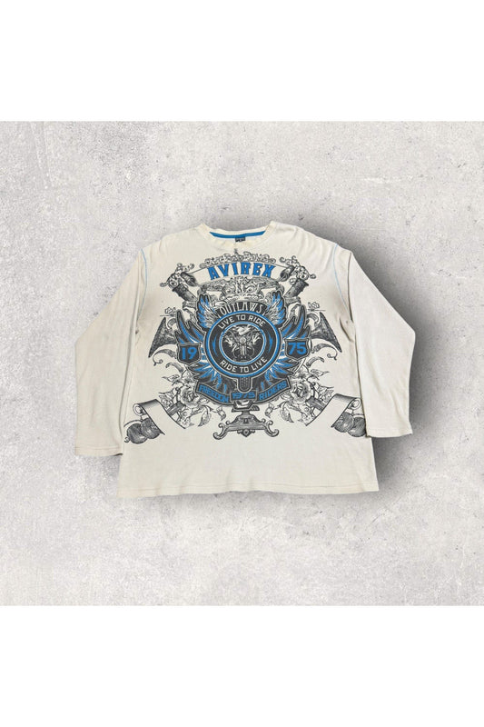 Vintage Y2K Avirex Outlaws Thermal Long Sleeve- XL