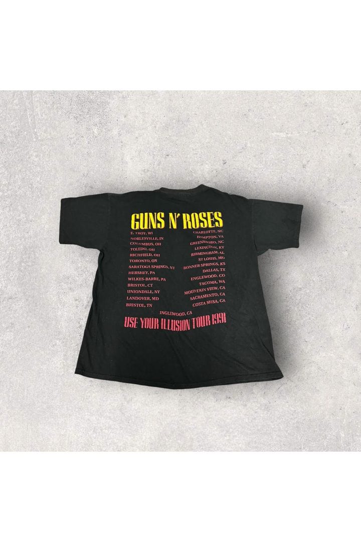 Vintage Brockum 1991 Guns N Roses Use Your Illusion Tour Tee- OSFA (L/XL)