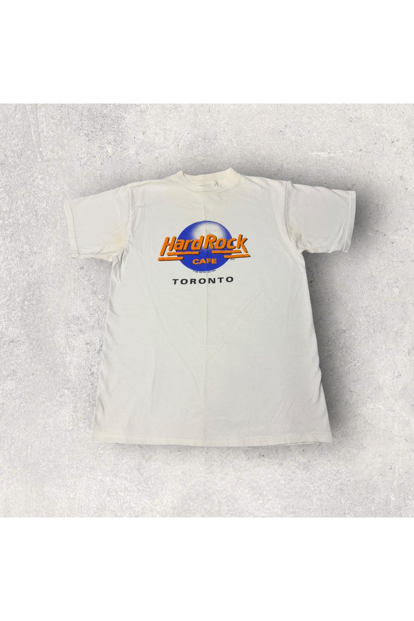 Vintage 1989 Hard Rock Cafe Toronto Puff Print Tee- M