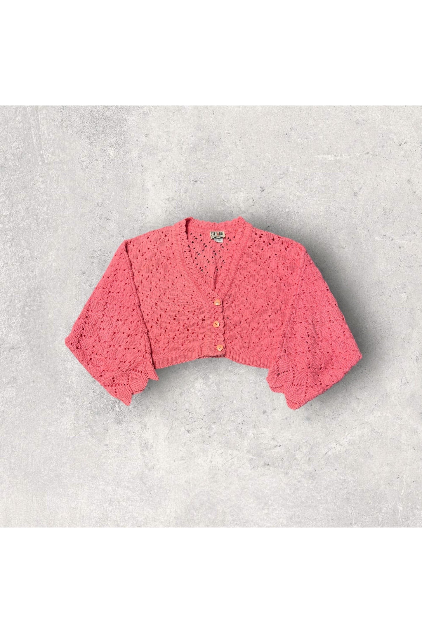 Vintage Stefano Cropped Cardigan Sweater- L