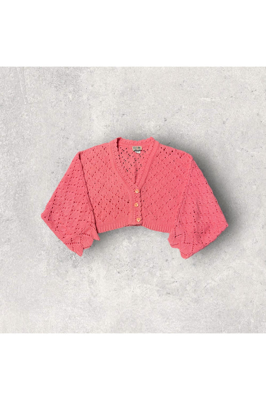 Vintage Stefano Cropped Cardigan Sweater- L