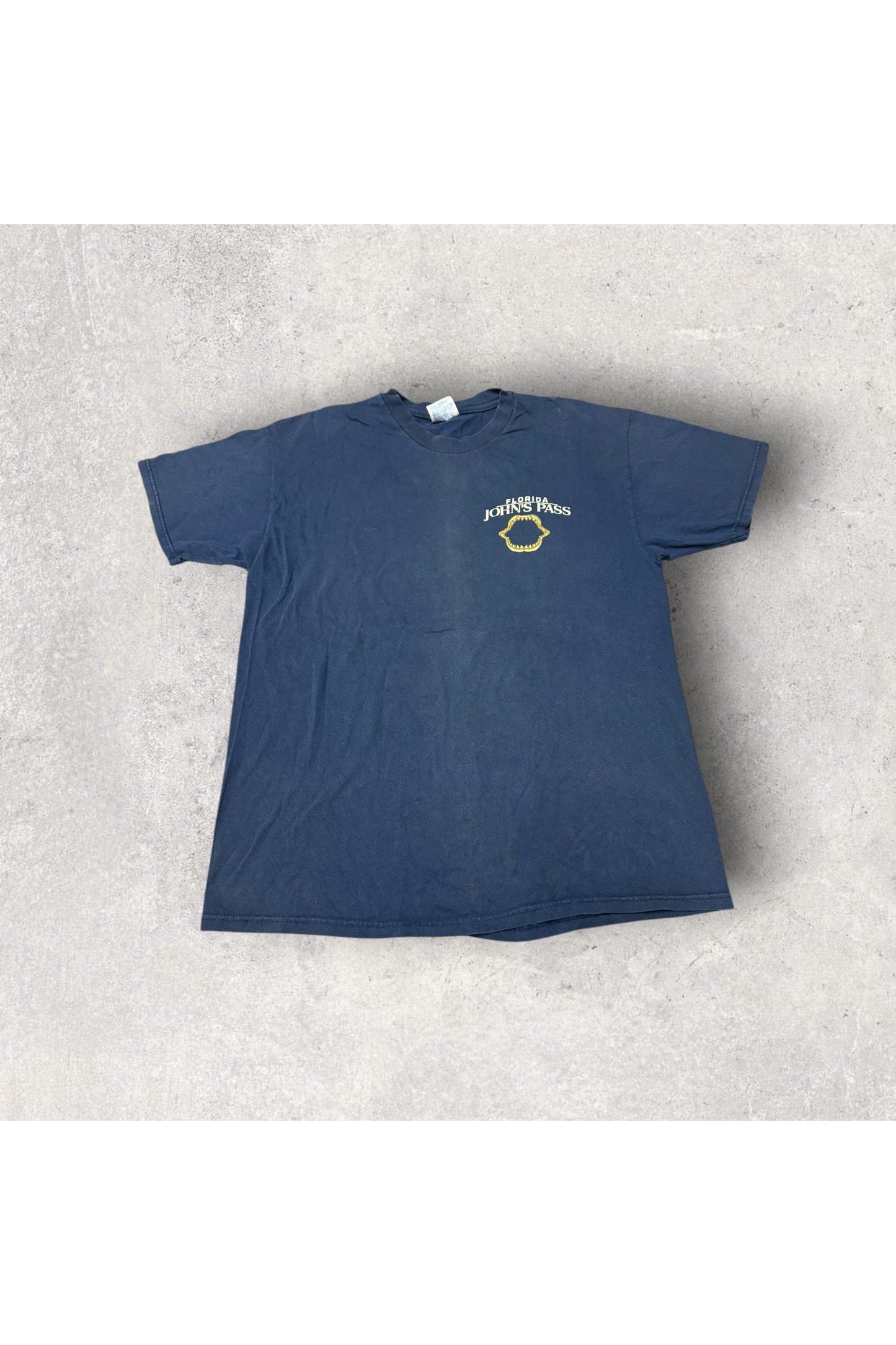 Vintage Florida John's Pass Bite Me Tee- L