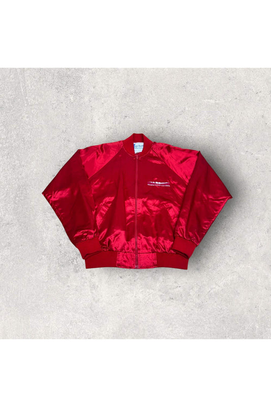 Vintage The Jacket Factory Made In USA Embroidered Stardust Resort & Casino Las Vegas Satin Bomber- M