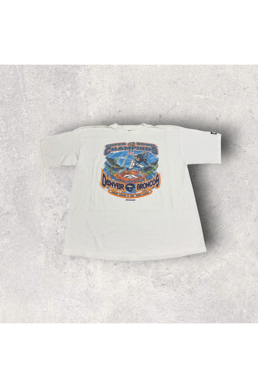 Vintage 1999 Starter Denver Broncos Super Bowl XXXIII Champions Tee- XL