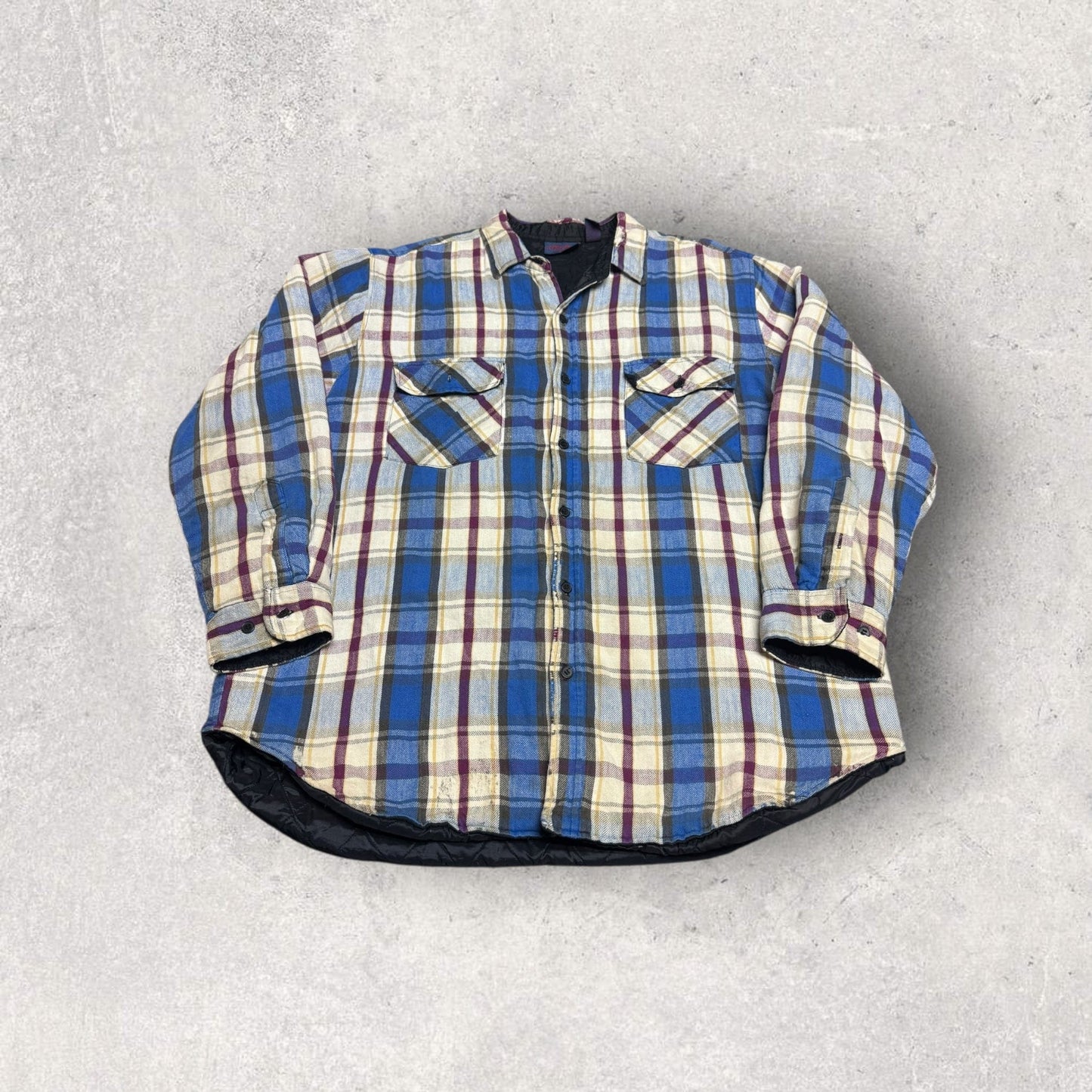 Vintage Dakota Insulated Long Sleeve Flannel Button Up- XL