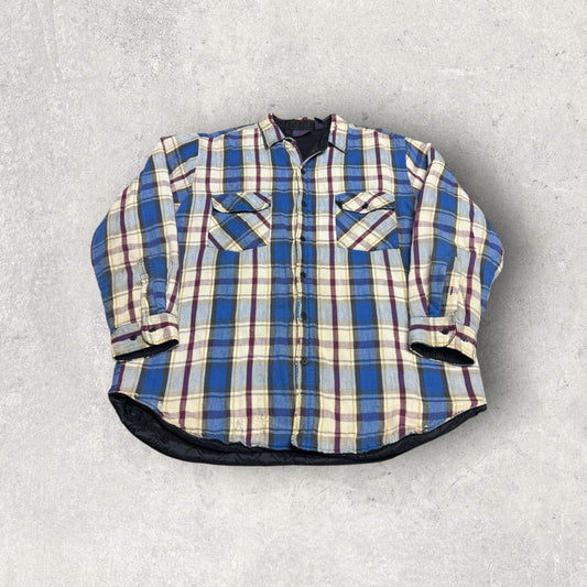 Vintage Dakota Insulated Long Sleeve Flannel Button Up- XL
