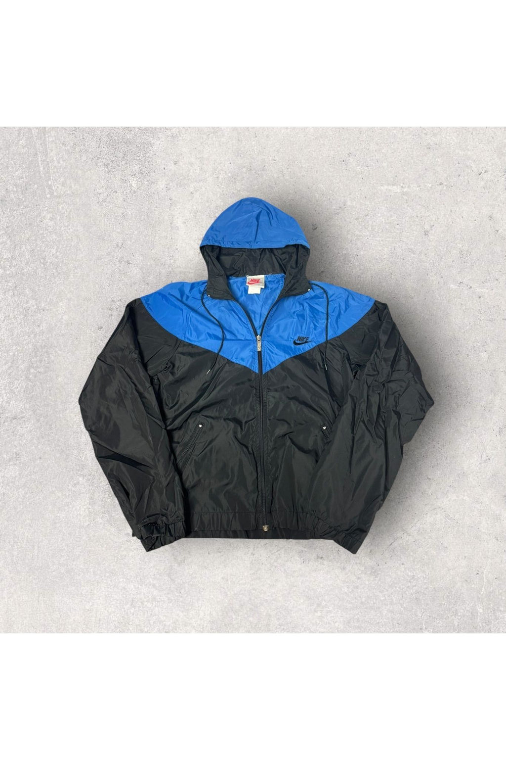 Vintage 90s Nike Full Zip Hooded Windbreaker- M