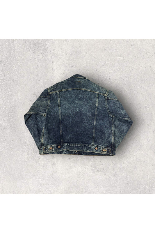 Vintage Made In USA Levi's Galactic Wash Denim Trucker Jacket- XL