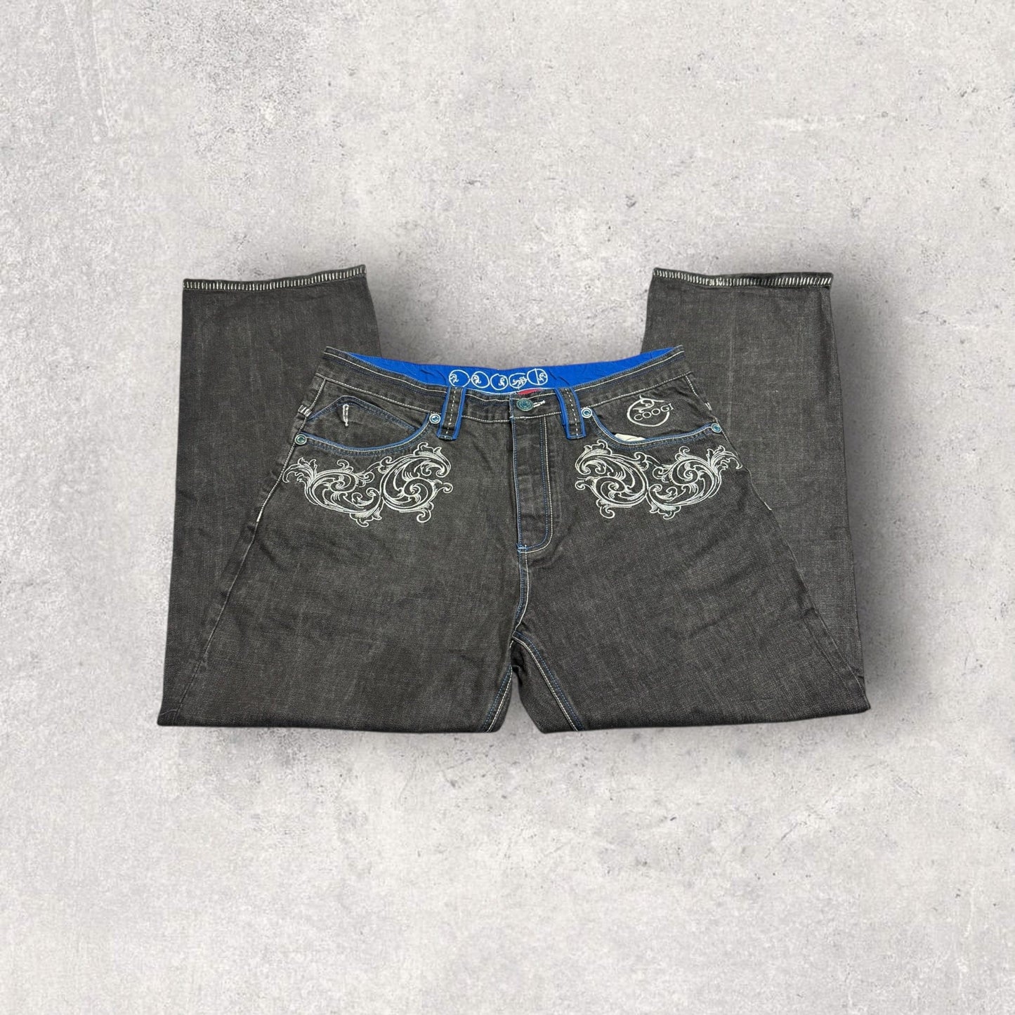 Vintage Y2K Coogi Jeans Embroidered Jeans- SZ 42 x 35