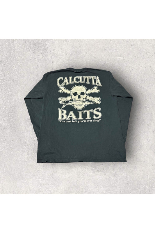 Vintage Calcutta Baits The Best Baits You'll Ever Drag! Long Sleeve- XL