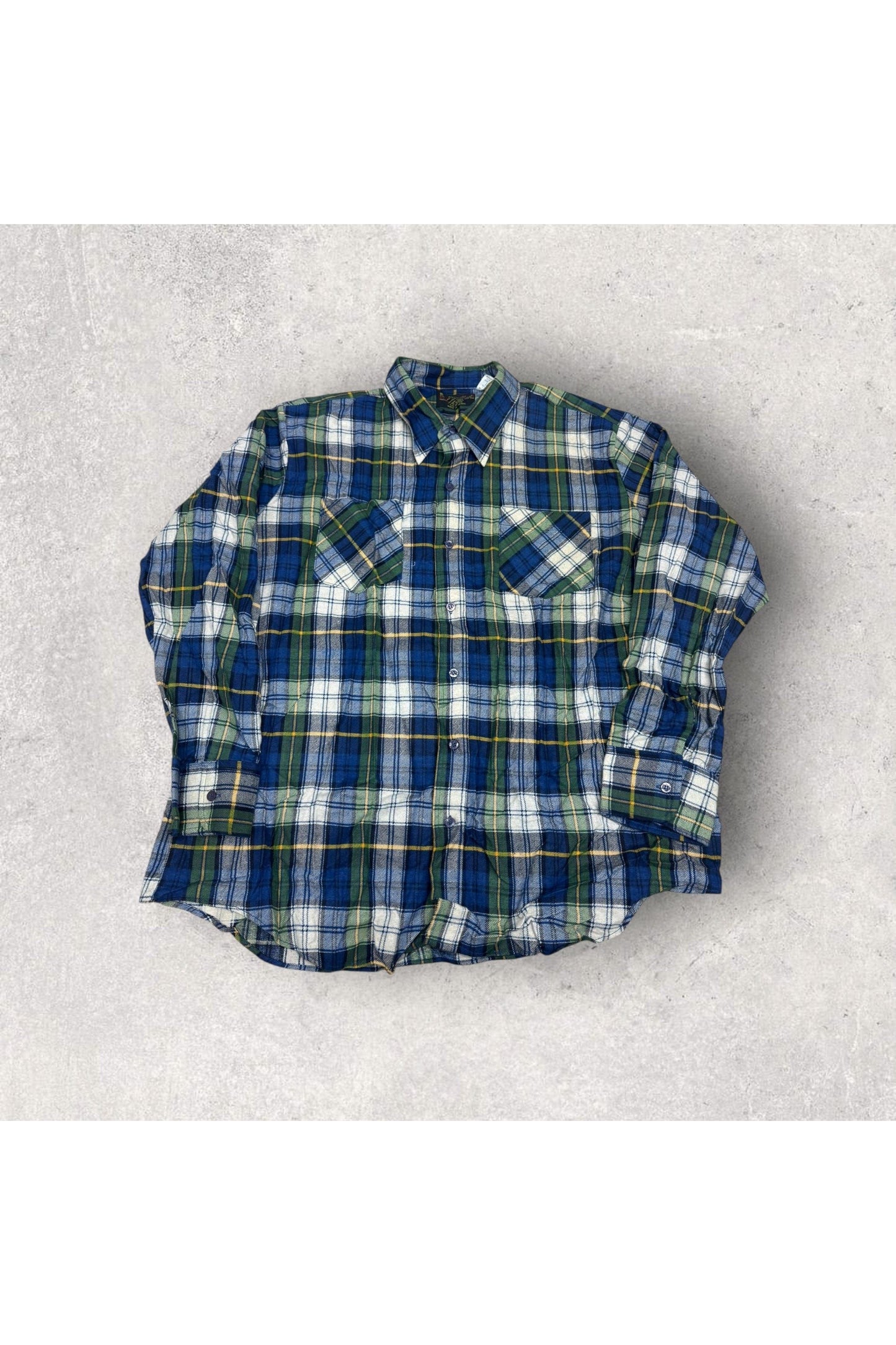 Vintage John Blair Menswear 100% Cotton Long Sleeve Flannel Button Up- XXL