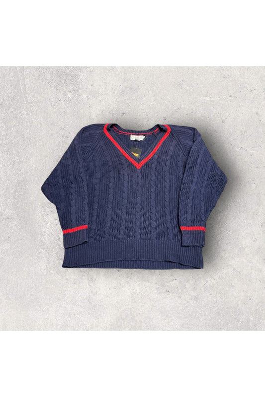 Vintage Chaus Womens V-Neck Knit Sweater- M