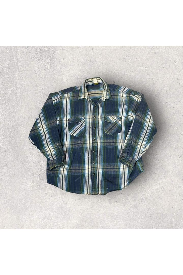 Vintage Osh Kosh Long Sleeve Flannel Button Up- XL