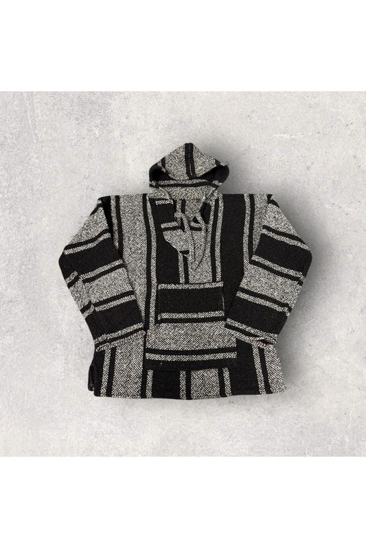 Vintage Mexican Poncho/Drug Rug Hoodie- S